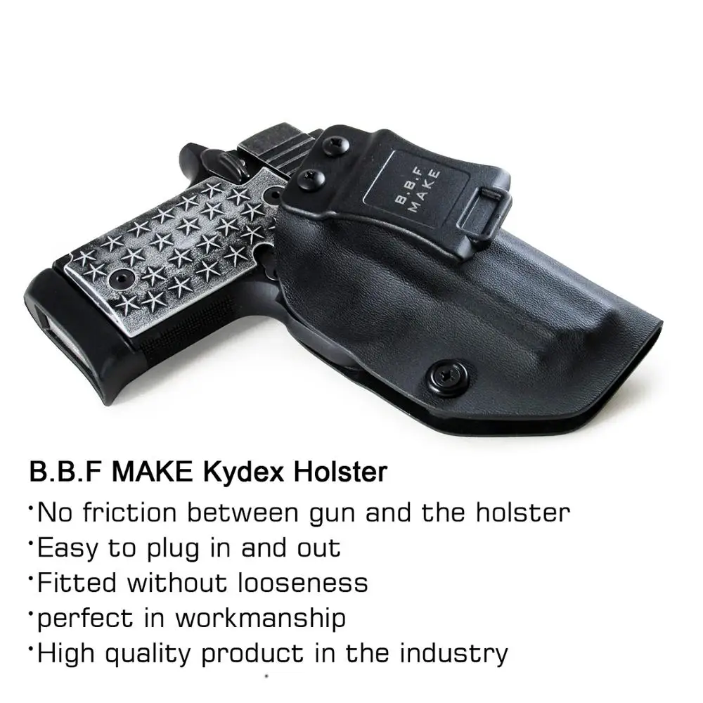B.B.F Make IWB KYDEX кобура подходит: Sig Sauer P938 пистолет кобура внутри скрытый переноски кобуры пистолетный мешок случае пистолеты аксессуары