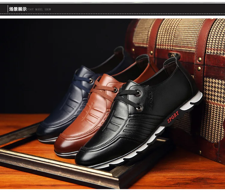 Для мужчин повседневная обувь модные Мужская обувь; женские лоферы; мокасины; качественные кожаные туфли дышащие слипоны обувь для вождения, мужская обувь