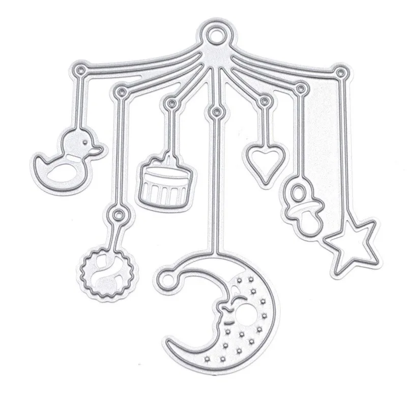 Lovely Animals Cartoon Bed Bell Metal Cutting Dies Stencil Scrapbooking Photo Album Card Paper Embossing Craft DIY