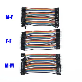

Lot 120pcs 11cm M-M / F-F / M-F Dupont Wire Jumper Cable For Arduino Breadboard