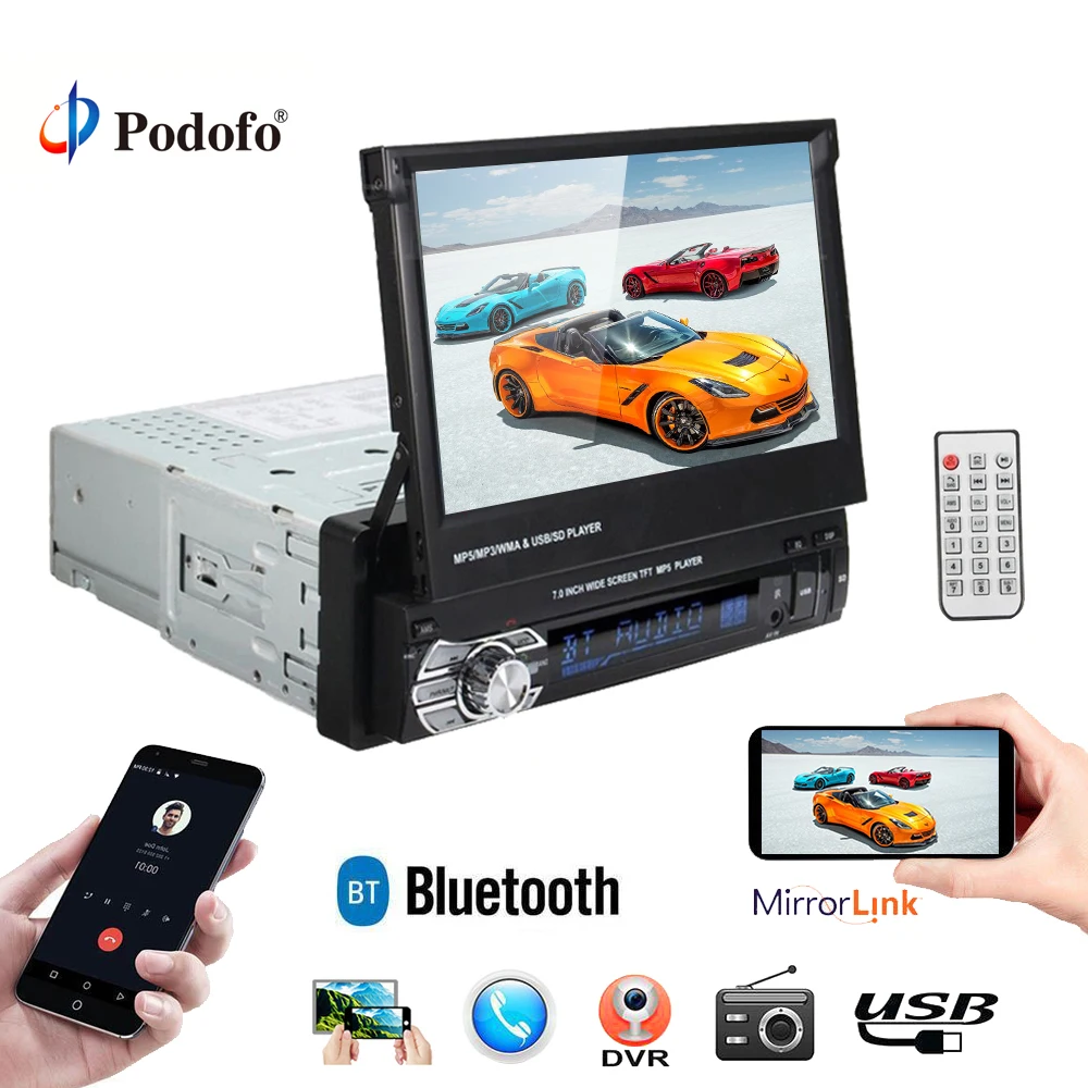 Podofo font b Car b font font b Radio b font Universal 7 HD Touch Screen