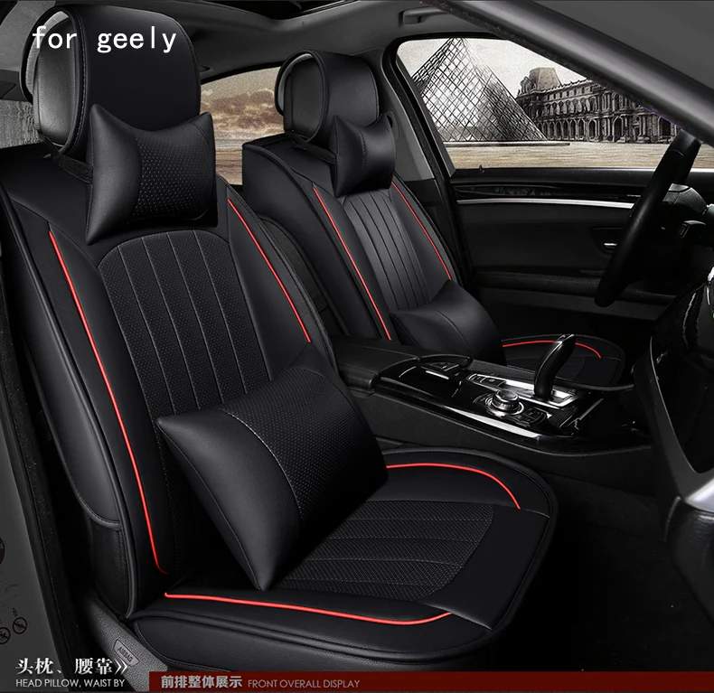 

BABAAI for GEELY Emgrand EC7 Emgrand x7 small hole ventilate wear resistance PU leather Front&Rear full car seat covers
