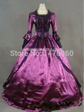 18th Century Theme Dress Two Piece Purple Marie Antoinette Period Dress Performance Clothing