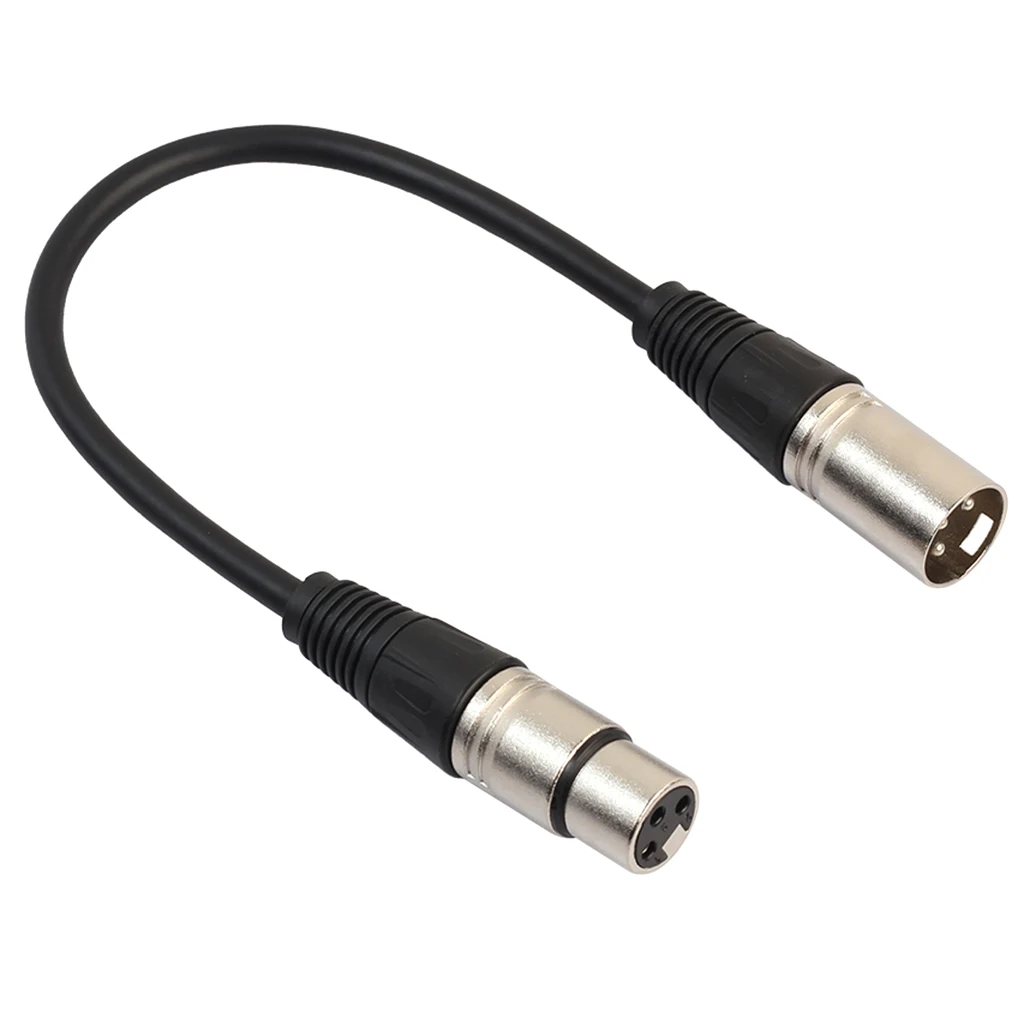 

Balanced 1-Foot XLR Microphone Cable Cord with Oxygen-Free Copper Conductor - Male to Female