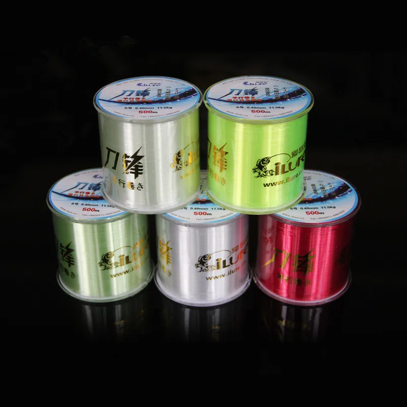 

Ilure 500m Fishing Line High Strength Nylon Monofilament Line Parallel Volume Japan Thread