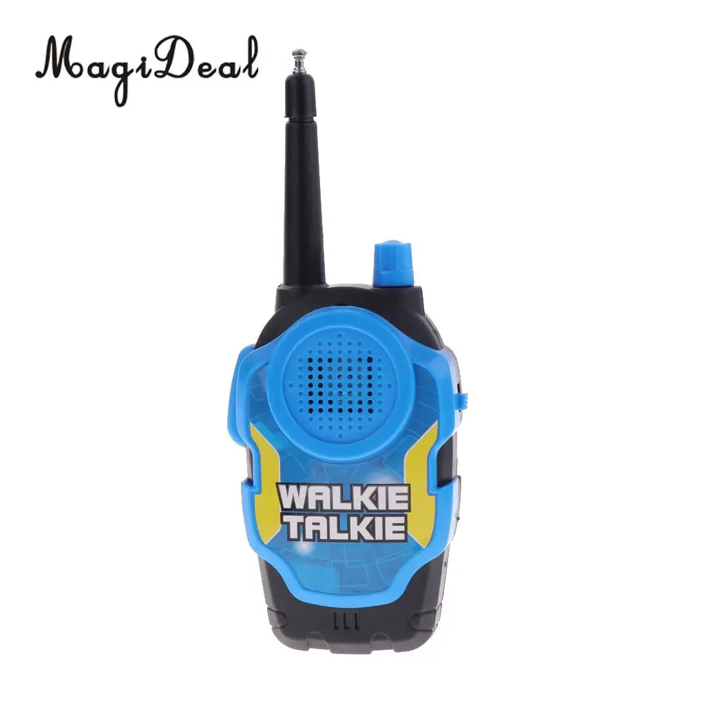 2Pcs Electronic Walkie Talkie Toy Portable Two-Way Radio Interphone Pretend Play Phone Game Outdoor Communication Toys Kids Gift