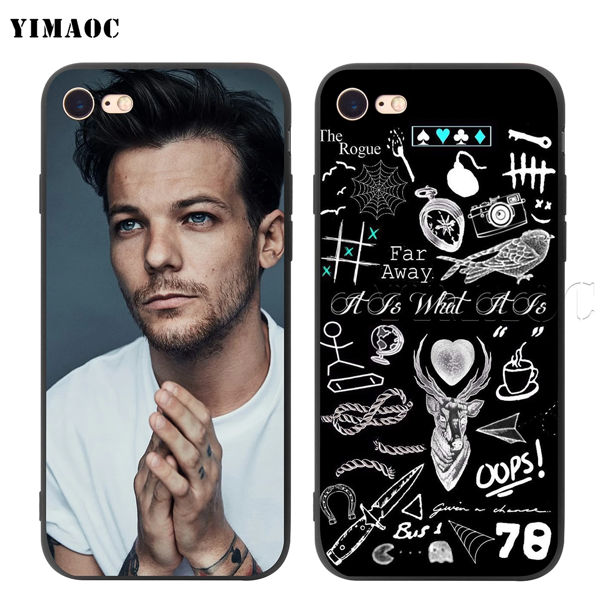 YIMAOC Louis Tomlinson Silicone Soft Case for iPhone 5 5S SE 6 6S 7 8 Plus X
