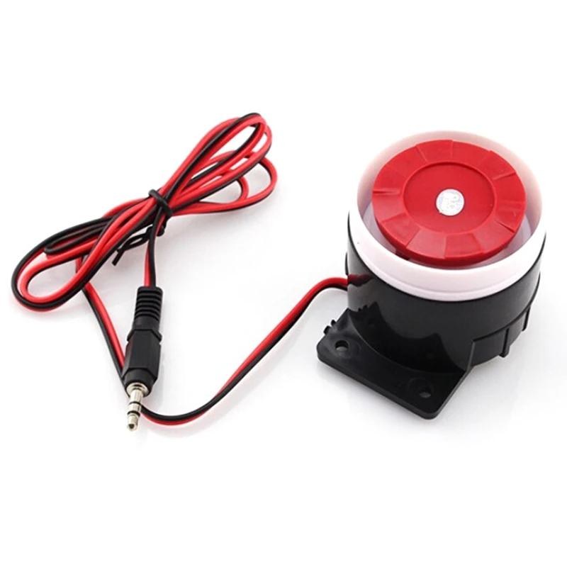 

Mini Wired Siren Horn For Wireless Home Alarm Security System 120 DB Loudly Siren Safe Cable Alarm