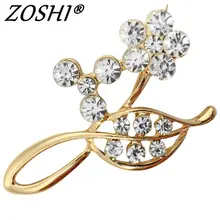 ZOSHI Luxury Vintage Flower Brooches Fashion Brooch Pins Jewelry Accessory for Women wholesale Crystal brooches women