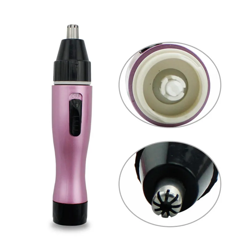 

Portable 2 in 1 Mini Electric Lady's Waterproof Hair Removal Epilator For Face Underarm Body and Bikini Nose and Ear Trimmer