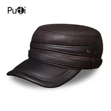 HL103 Для мужчин's из натуральной коровьей кожи arny cap hat стиль Зимние теплые русский натуральная кожа бейсбол лоскут уха Шапки шляпы