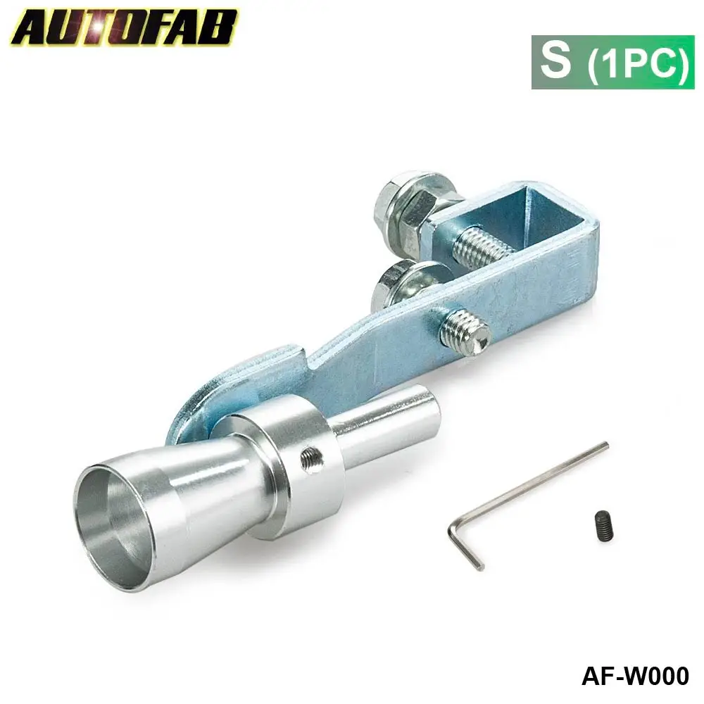 AUTOFAB -Universal Car Turbo Sound Whistle Muffler Exhaust Pipe Blow off Vale BOV Simulator Whistler Size S  AF-W000 (1 PC)