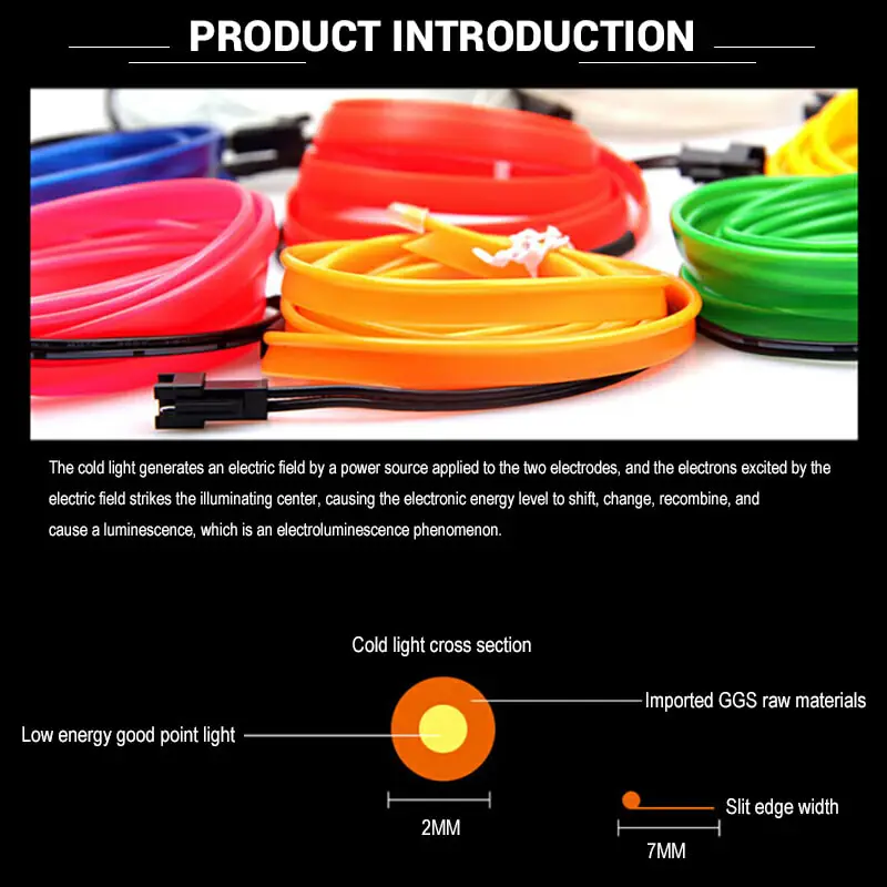 1 м/2 м/3 м/5 м подсветка для салона автомобиля Авто Светодиодная лента гирлянда EL провод веревка трубопровод гибкий неоновый окружающий свет с USB приводом 12 В