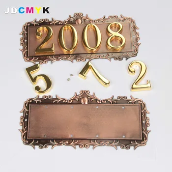 

Metal door sign,90*180mm, house sign,top-grade signs. can change the four digitals as you need!