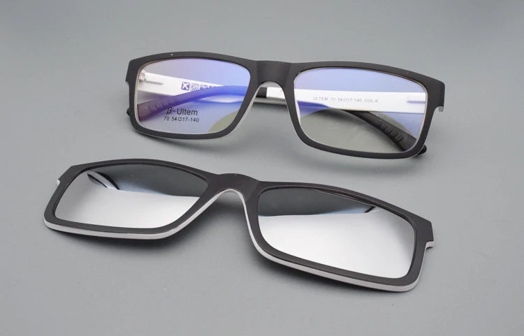 Ультра-светильник, очки на магнитной застежке, солнцезащитные очки, близорукость, оправа, поляризационные очки, функциональные 3D очки Ultem Uv 400, очки jkk70