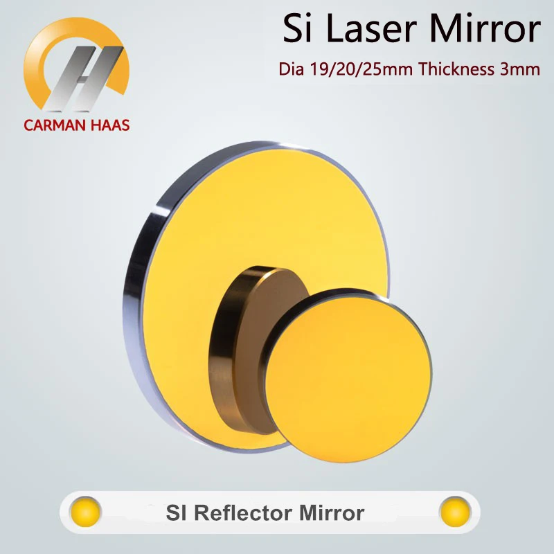 

Buy Carmanhaas Co2 Laser Si Mirror Dia. 19 20 25 30 38.1mm Gold Plated Silicon Reflective Reflector Lens CO2