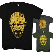 Мужская футболка с принтом Walter White Text Art Crystal Breaking Bad Heisenberg Neu