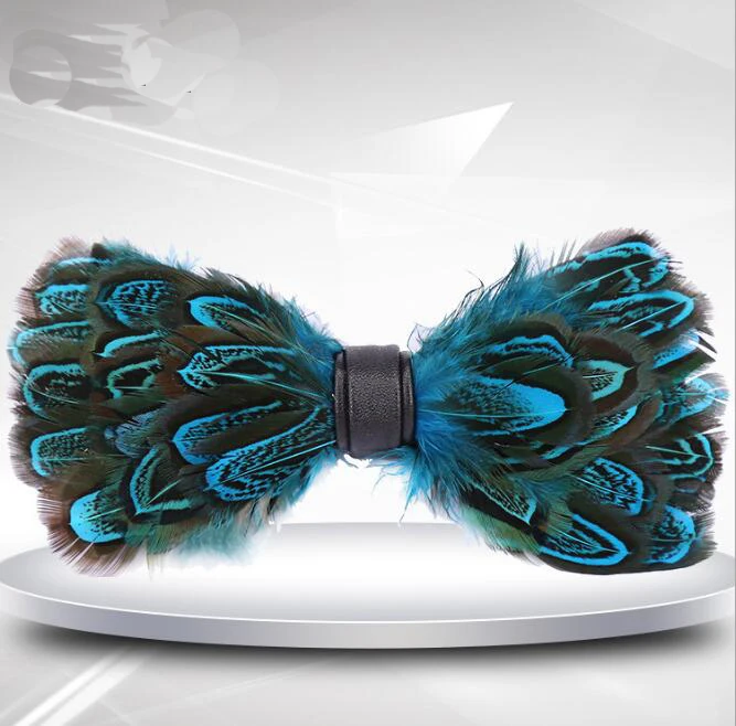 1 шт. мужской галстук бабочка с павлиньими перьями|bow tie for men|feather bow tiebow |