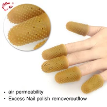 12pcs/box Nail Art Nail Remover Wraps Latex Rubber Finger Cots Protector Gloves Nail Art Tools