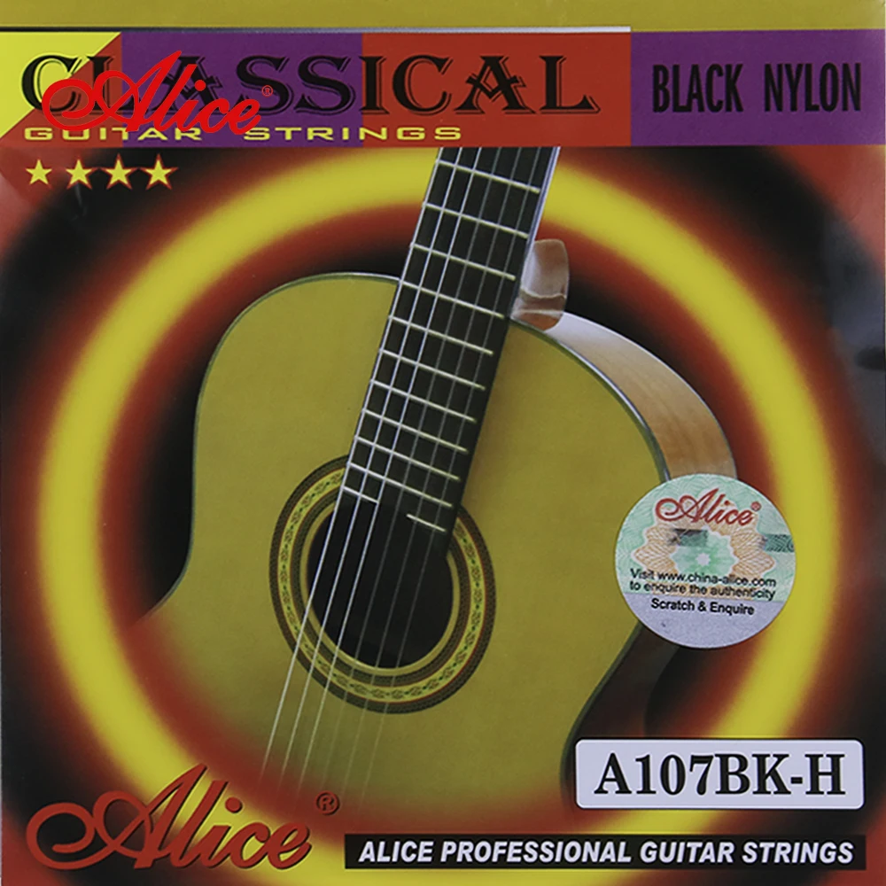 Buy Alice A107BK Classical Guitar Strings Black Nylon