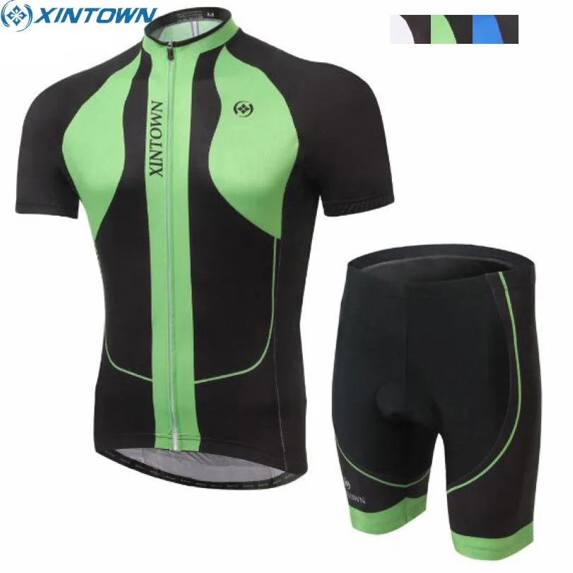 XINTOWN Pro Team font b Mens b font Short Sleeve Ropa Ciclismo Bike Jersey Bib Shorts