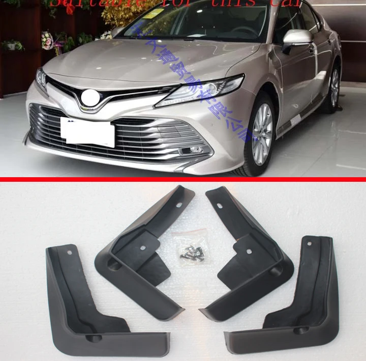 

For Toyota Camry 2018 2019 4PCS Mud Flaps Splash Guards Fender Mudguard Kit Mud Flap Splash Guards Mudguard Car styling