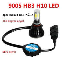 80 w/set 8000LM 9005/HB3, H7 H11 светодиодные фары комплекты, plug& play автомобиля головного света, h1 H3 H7 H11 H16 9006 HB4 880 881 налобный фонарь