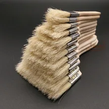 12 шт./компл., набор кистей для рисования кисть для рисования поросенка щетка для окрашивания щетина искусство легко чистить деревянная Чистящая Щетка для барбекю Очищающая щетка ручка