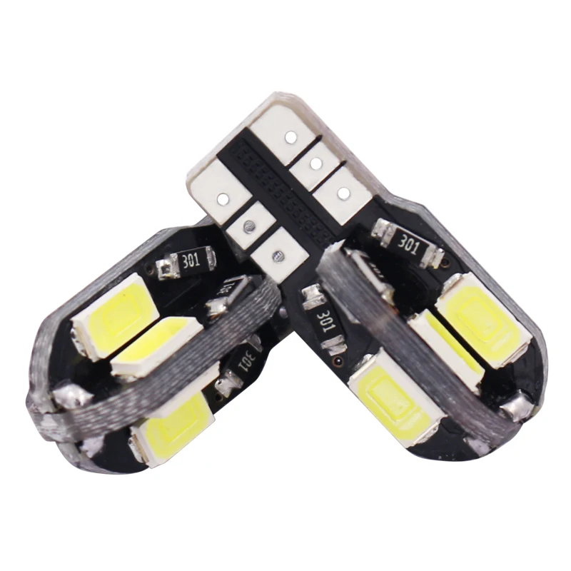 10 шт Высокое качество T10 8SMD 5630 Светодиодный Автомобиль светильник Canbus без ошибок