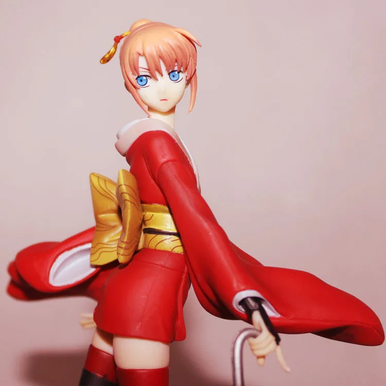 Новинка; Лидер продаж; 19 см; GINTAMA Kagura leader; фигурка героя; Коллекция игрушек; кукла; Рождественская игрушка; без коробки