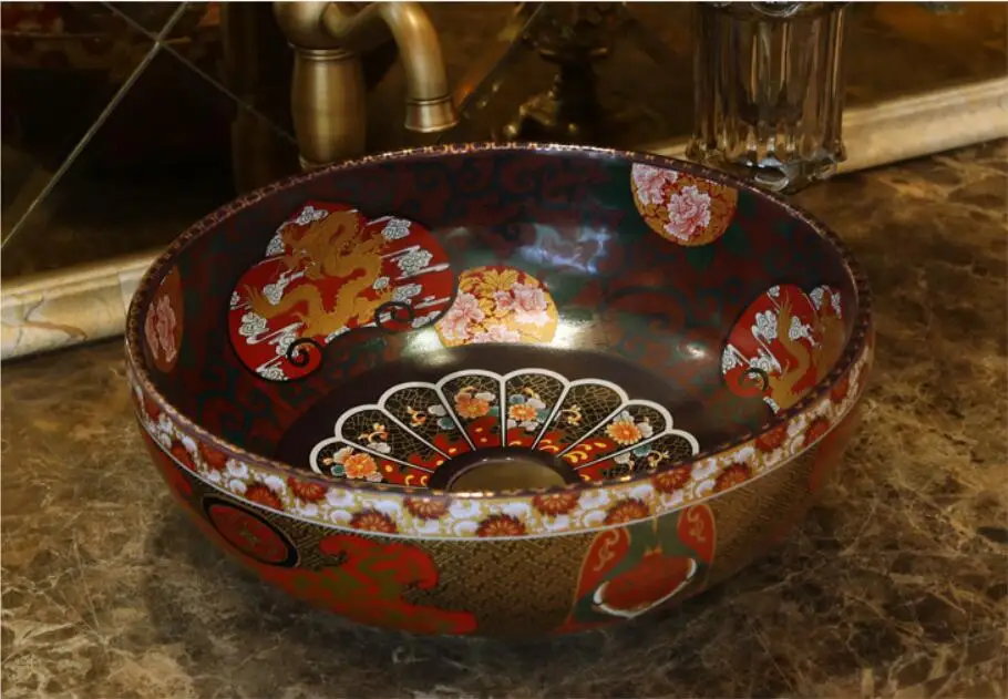 جولة الحمام السيراميك حوض غسيل مكافحة الأعلى بالوعة مرحاض الخزف الغرور سفينة عاء jyx019 جولة الحمام السيراميك حوض غسيل مكافحة الأعلى بالوعة مرحاض الخزف الغرور سفينة عاء jyx019