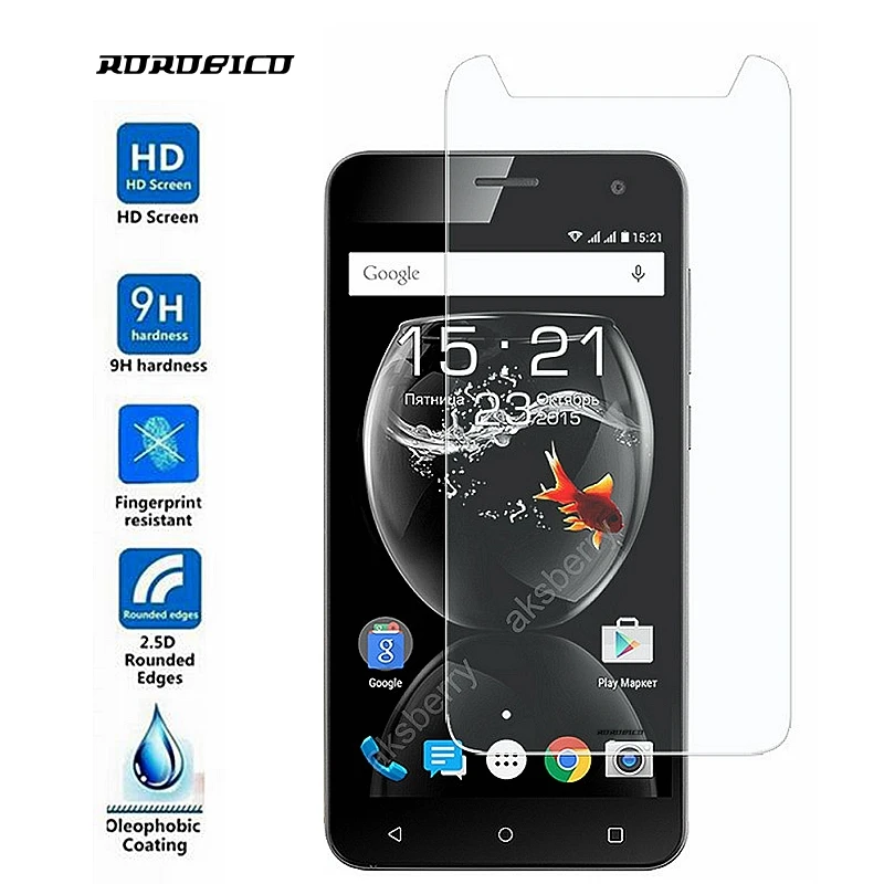 ROROBICO 0.26mm 2.5D 9H Front Film Premium Explosion-Proof Toughened Tempered Glass For Homtom HT16 Screen Protector | Мобильные