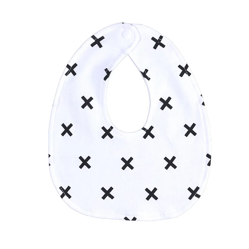 Laleben 2019 New Baby Bibs Washable Onesize Baby Cotton Mouth Towel Button Cartoon Fashion Newborn Baby Stuff