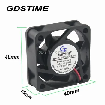 

200 Pieces lot Gdstime DC 12V 2Pin 4015 4cm 40mm x 15mm Exhaust Cooler Cooling Fan