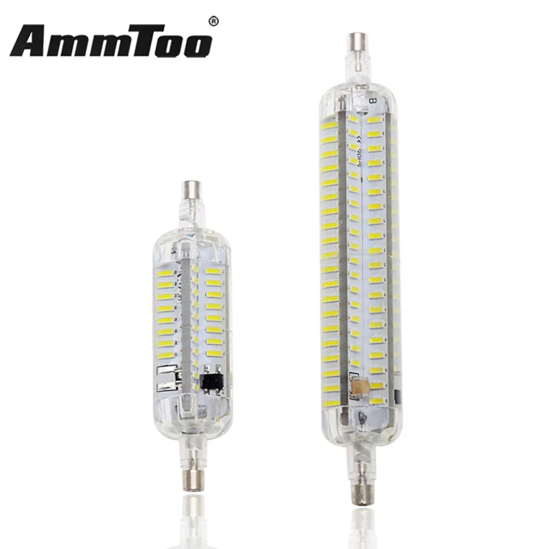 

Led R7S 118mm 15W Lampada Led R7S 78mm 10W SMD4014 LED Light Bulb R7S Silicone Led Lamp 220V Energy Saving Replace Halogen Light