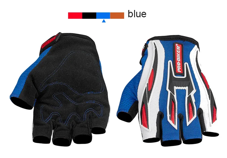 PRO-BIKER Половина Finger Мотокросс Шестерни перчатки Luva Guantes мото Luvas De мото велоспорт внедорожный мотоцикл всадники перчатки