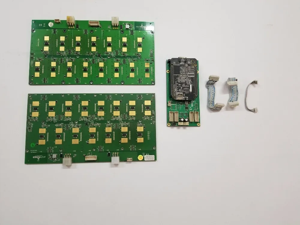 

2pcs Used Antminer S5 Hash Board 0.57T/S With 1 pc Control Board For Replace The Bad Part S5,Ship Via China Post