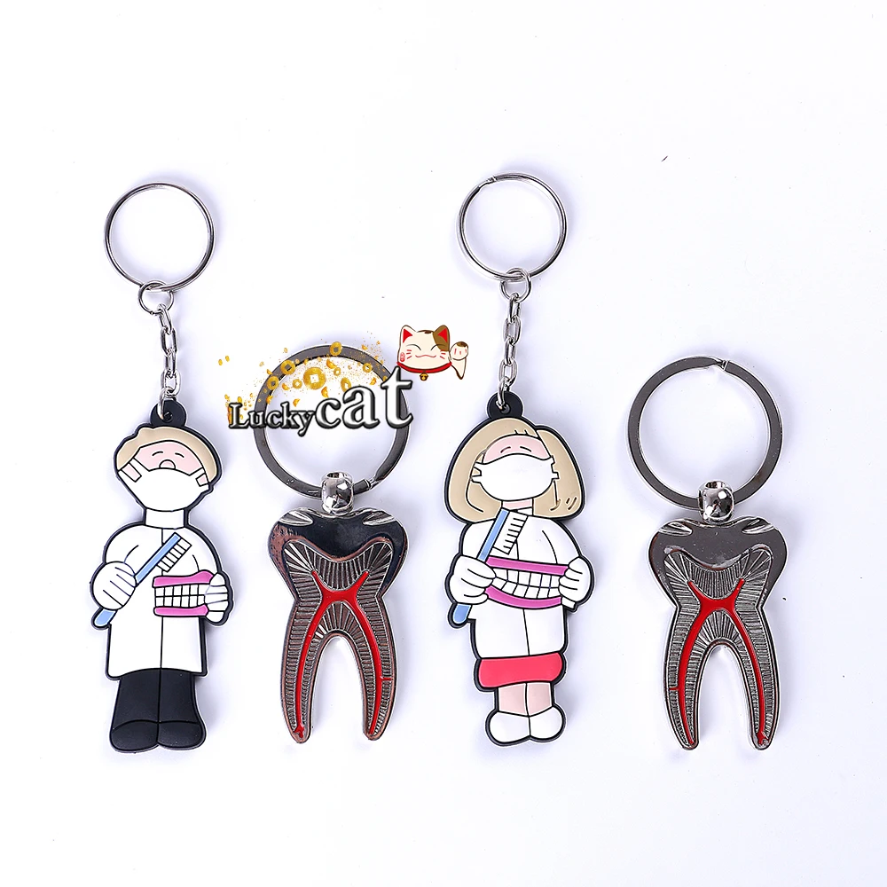 4 unids diente molar raíz llaveros + dentista goma Lab promo gran regalo amantes 4 unids diente molar raíz llaveros + dentista goma Lab promo gran regalo amantes