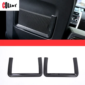 

For Land Rover Discovery Sport ABS Carbon Fiber Rear Row Net Bag Frame Trim Sticker Accessories 2015-2017