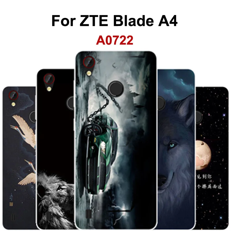 Модный мягкий силиконовый чехол для телефона ZTE Blade A4 с рисунком из мультфильма
