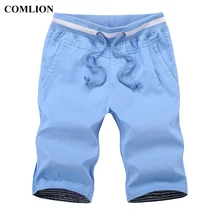 Бренд COMLION мужские шорты кэжуал летняя нижняя длина до колена Короткие для отдыха фитнес дышащие шорты хлопок высокое качество 6
