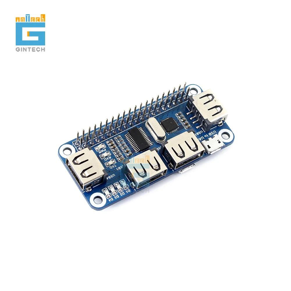 

free shipping 4 Port USB HUB HAT for Raspberry Pi