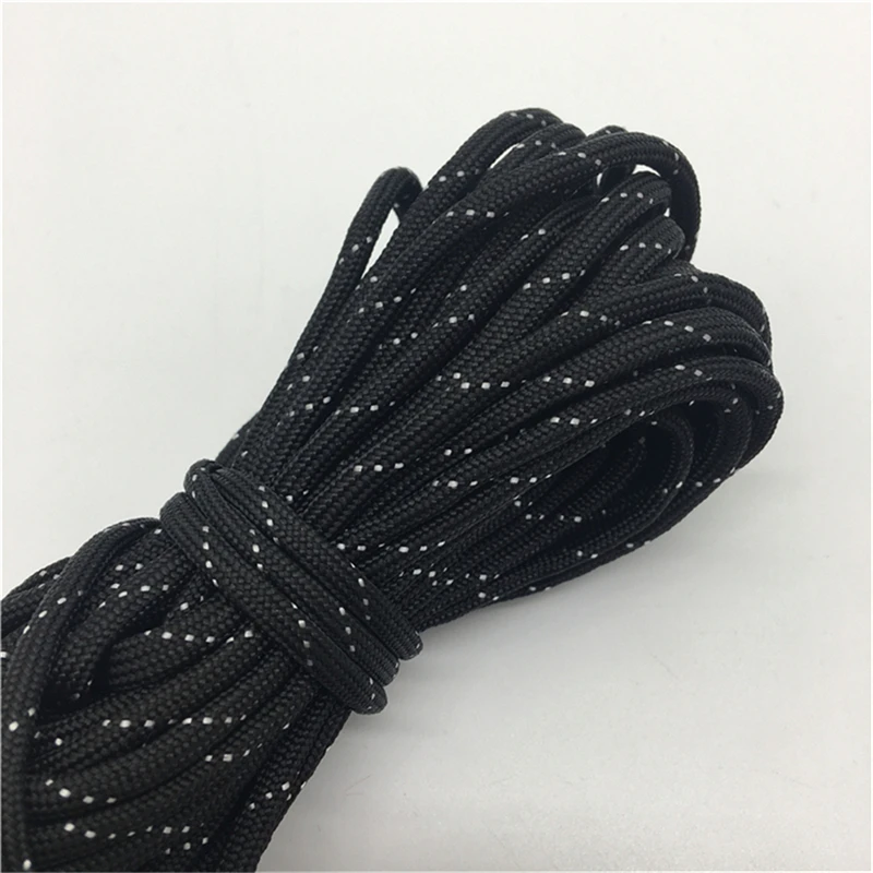 Paracord 550 Parachute Cord Lanyard Rope 5yards 4mm Mil Spec Type III 7 Strand DIY Bracelet Accessories nylon cord macrame cord waxed cord leather cord faux suede cord pvc cord packaging cord