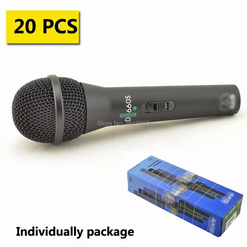 

Free shipping, 5 pcs whold sale D660S wired dynamic cardioid professional vocal microphone , D660S wired vocal microphone