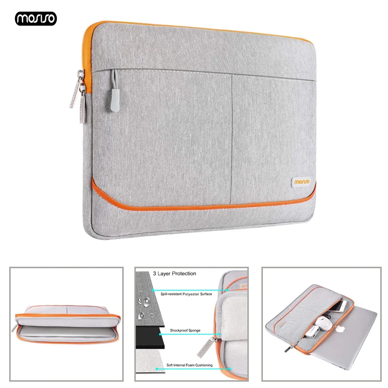 

MOSISO Waterproof Laptop Sleeve Notebook Bag Pouch Case for Macbook Air 13 Pro 13.3 Tablet protector Cover for Dell HP Asus