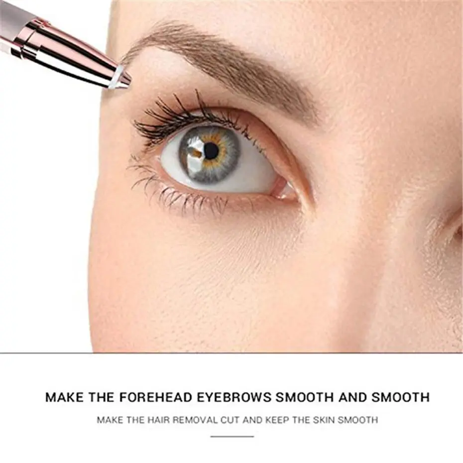 

Lipstick Hair Removal Eyebrow Trimmer Face Brows Hair Remover Mini Epilator Pen Mini Electric Shaver Painless EyeBrow Epilator