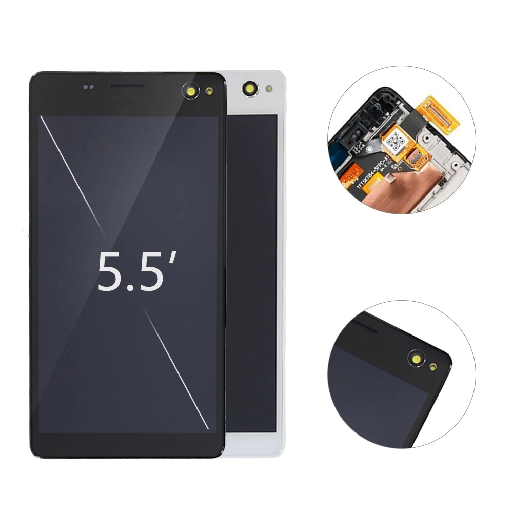 ЖК дисплей 5 дюйма для SONY Xperia C4 сенсорный экран с рамкой дигитайзер E5303 E5353 E5333