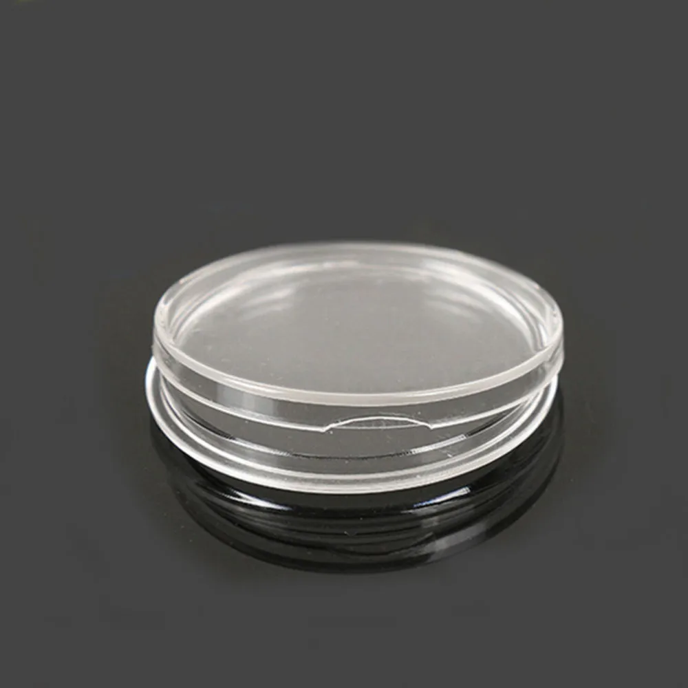 10Pcs 18-50mm Coin Cases Capsules Holder Clear Plastic Round Storage Box
