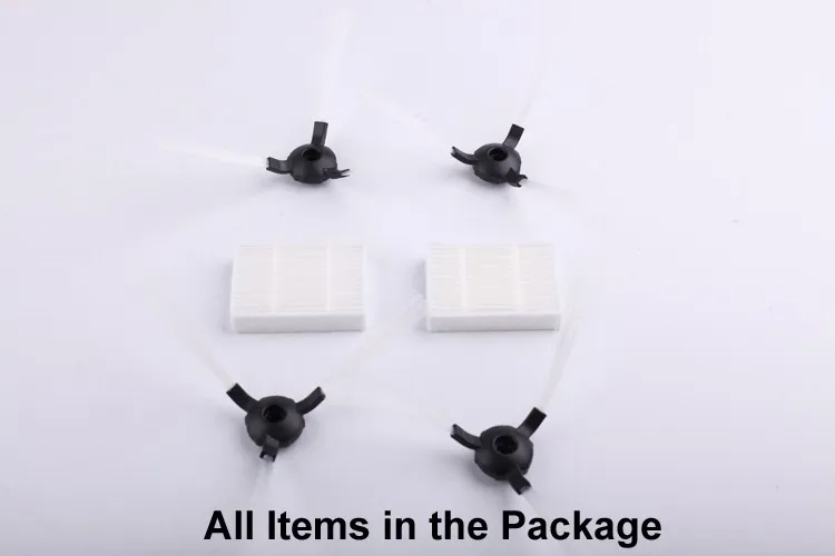 

(For X550) Robot Vacuum Cleaner Spare Parts Pack, Including Side Brush x 4pcs + HEPA Filter x 2pcs