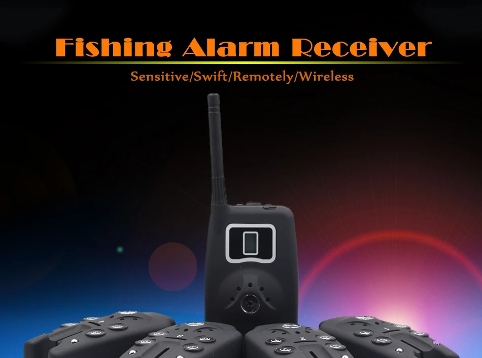 Conjunto de Alarme da Mordida de Pesca Alarme de Pesca Mordida sem Fio à Prova Água + Receptor Mnft Digital Alarmes Dwireless Eletrônico Acessórios Pesca 1 4 7 Esporte e Lazer